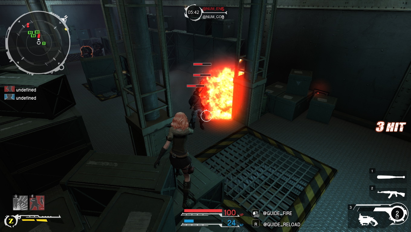 《Gunz 2 Online》中「神槍手」可使用榴彈發射器可以一次攻擊多名敵人！