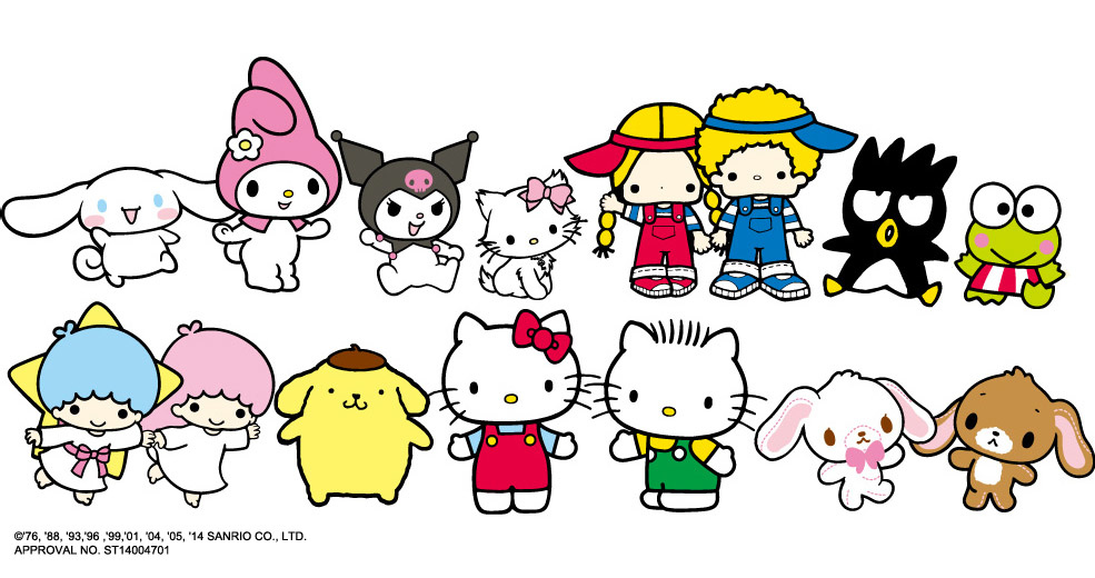 家族总动员 陪你啾咪一整年     「hello kitty」将带领 sanrio 家族