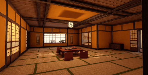 2_「櫻花客棧」地圖充滿日式氛圍，場景相當雅致。