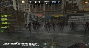 03-玩家將在「極限生死戰」地圖裡狹窄四方形空間，面對洶湧而上殭屍群的襲擊